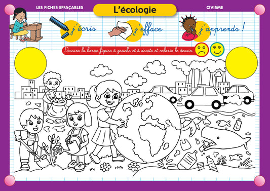 FICHE EFFAÇABLE L'ÉCOLOGIE